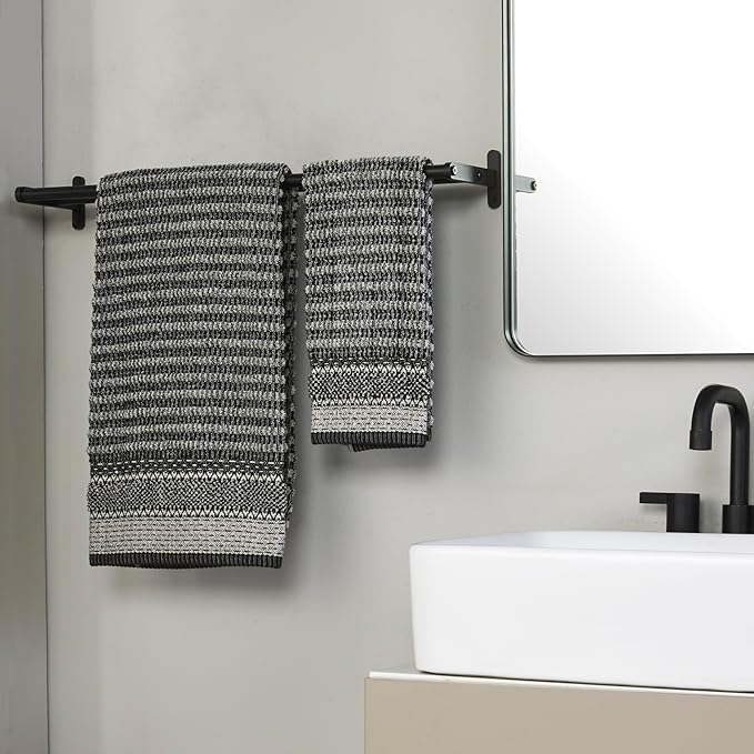 SKL Home Lewis 100% Cotton Premium 2-Piece Hand Towel Set, 600 GSM, Reversible