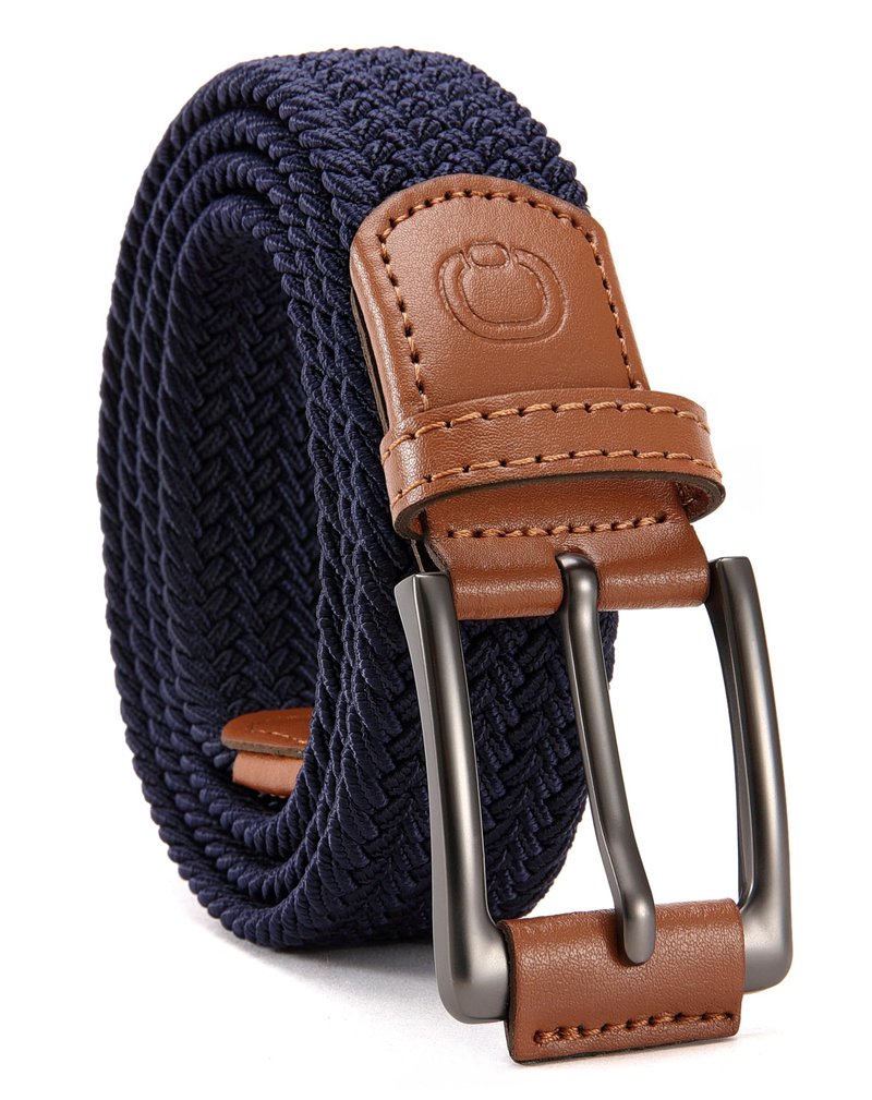 CHAOREN Mens Stretch Belt - 1 3/8" Elastic Braided Golf Belt for Men Women - Stretchy Web Fit Summer Casual Jeans