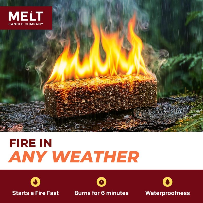 Fire Starter Squares, 160 pcs - Charcoal Fire Starters for Campfires, Grill, Outdoor Pit, Fireplace, Wood Stove, BBQ - Firestarter Sticks, Water Resistant & Odorless - Camping Accessories Essentials
