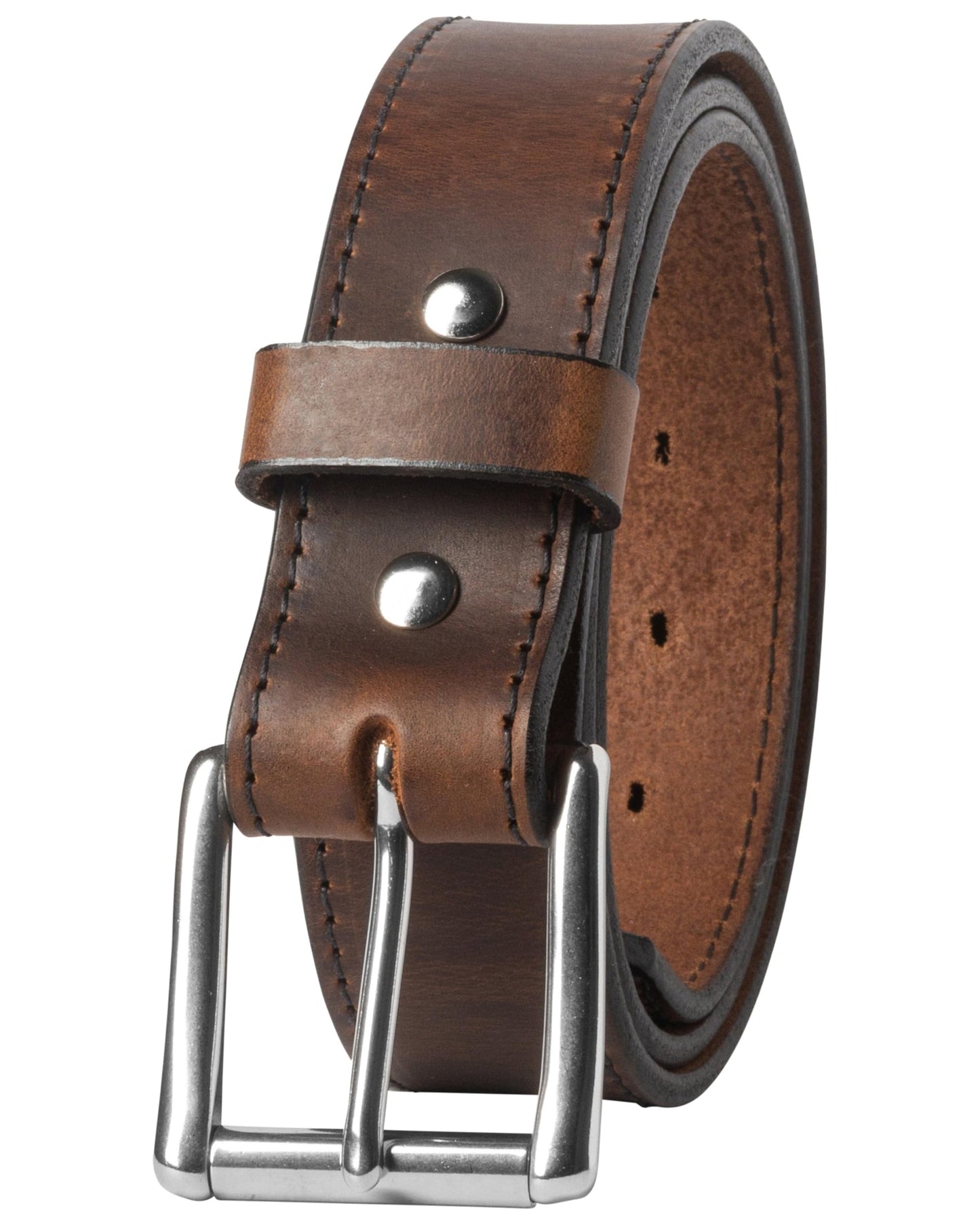 American Made Mens Belts for Jeans | Leather Belts for Men | Brown Belt Men Size 36