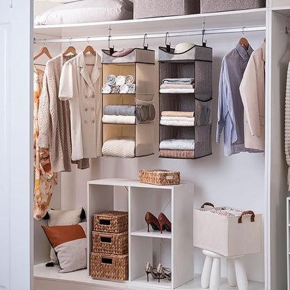 StorageWorks Hanging Closet Organizer, 3-Shelf Shelves