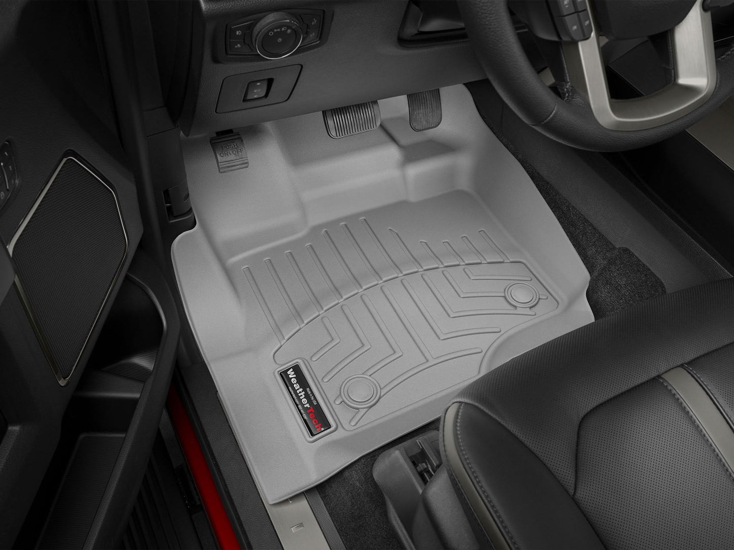 WeatherTech Custom Fit FloorLiners for Ford Super Duty, Super Duty, Super Duty - 1st & 2nd Row (441012-1-6), Black