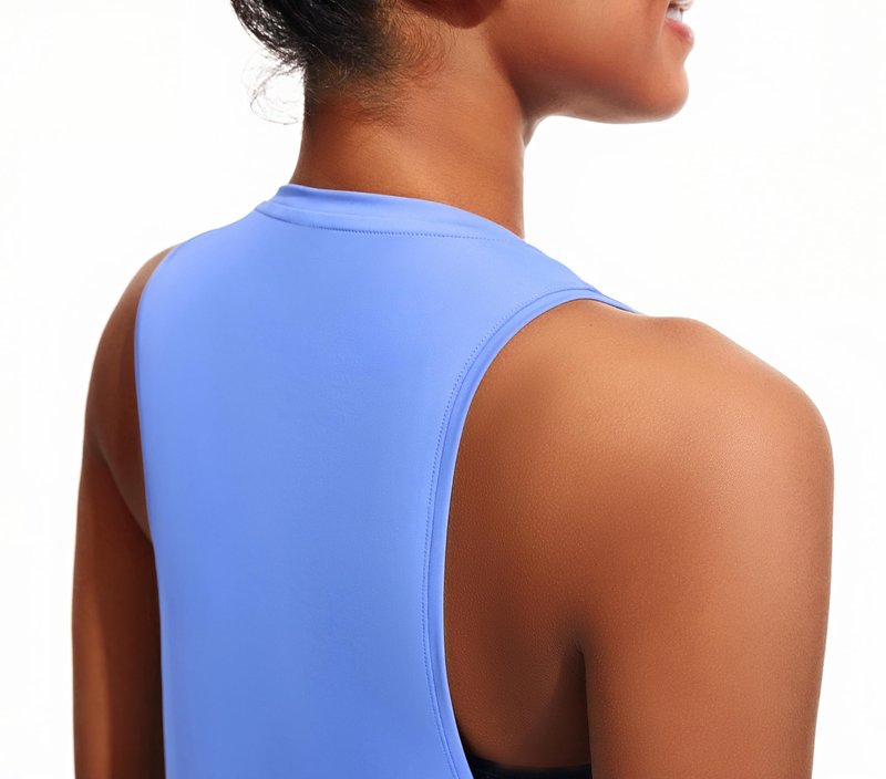JOYSPELS Workout Tank Tops for Women,UPF 50+ Quick Dry Ice Silk Athletic Running Shirts, Loose Fit Sleeveless Gym Tops