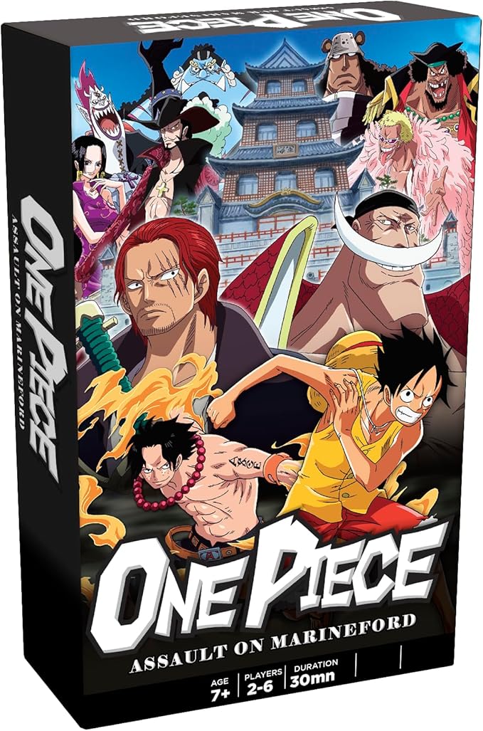 One Piece Assault on Marineford | Board Game | from TOPI Games | Assemble Your Pirate Crew and Sail The High Seas with Luffy and The Strawhats | 2-8 Players | 30-45 Min | Ages 7+