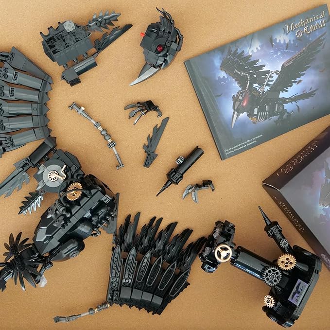 Ideas Magic Raven Building SetCompatible with Lego Mainstream Brands Adults Collectible MOC Bird Model STEM Toy for Anime Fans Home DecorCreative Gift for Kids Boys &amp Girls 8-16 (1018 PCS)