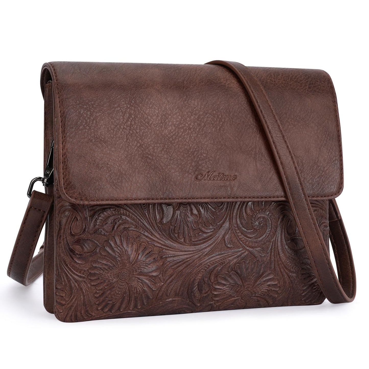 MEITRUE Small Crossbody Bags for Women, Vegan Leather Cell Phone Purse with Adjustable Strap