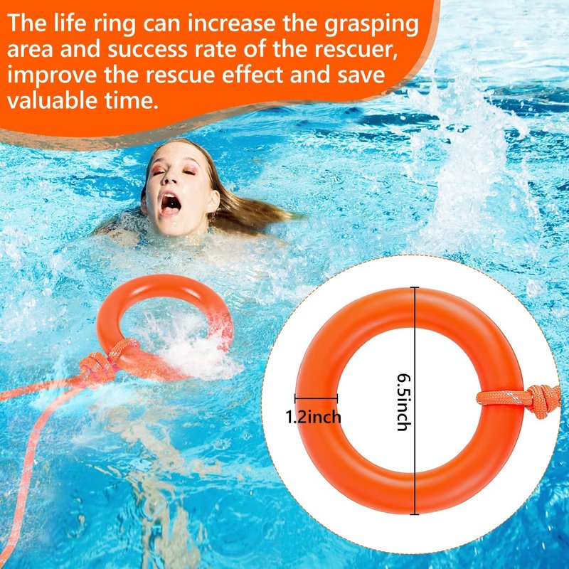 Water Rescue Throw Bag - Emergency Rescue Rope for Kayaking & Boating | 50/70/98FT Length, 2000lbs Strength