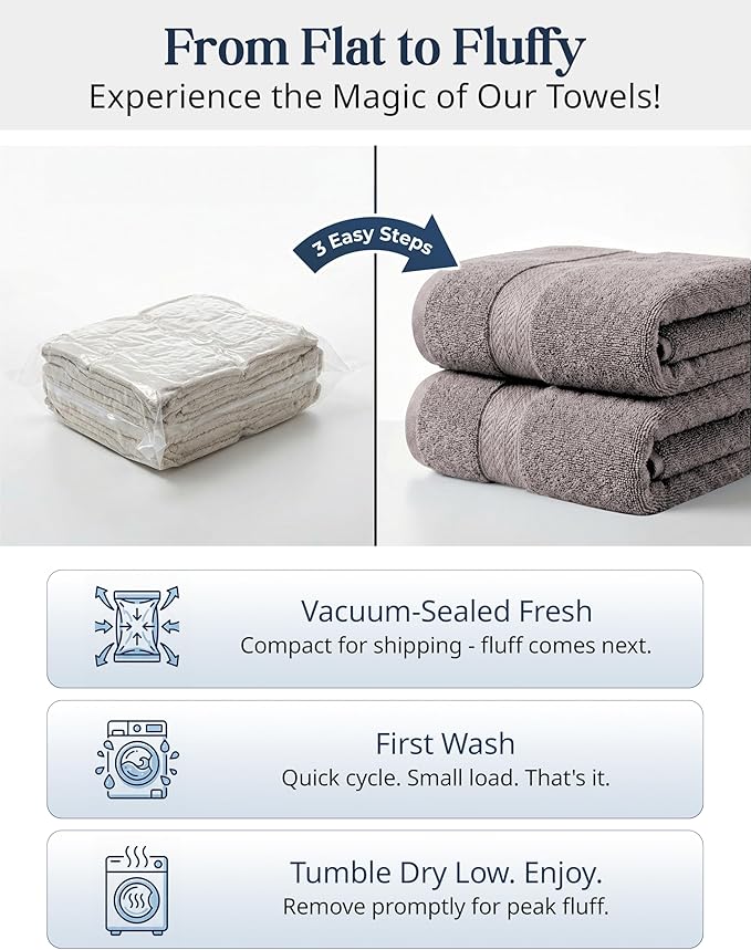 LANE LINEN Luxury Towels and Washcloths Sets