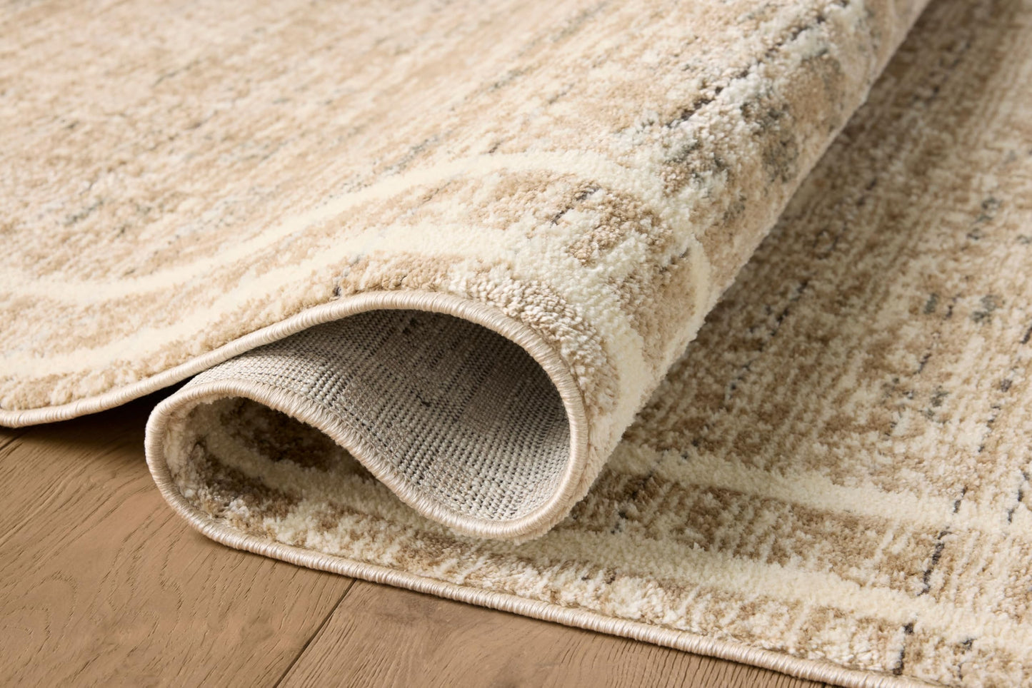 Loloi Jeremiah Brent Bleecker Collection BLE-07 Khaki/Natural 4'-0" x 6'-0" Accent Rug