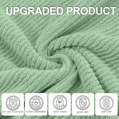 VOOVA & MOVAS Green Bath Towels