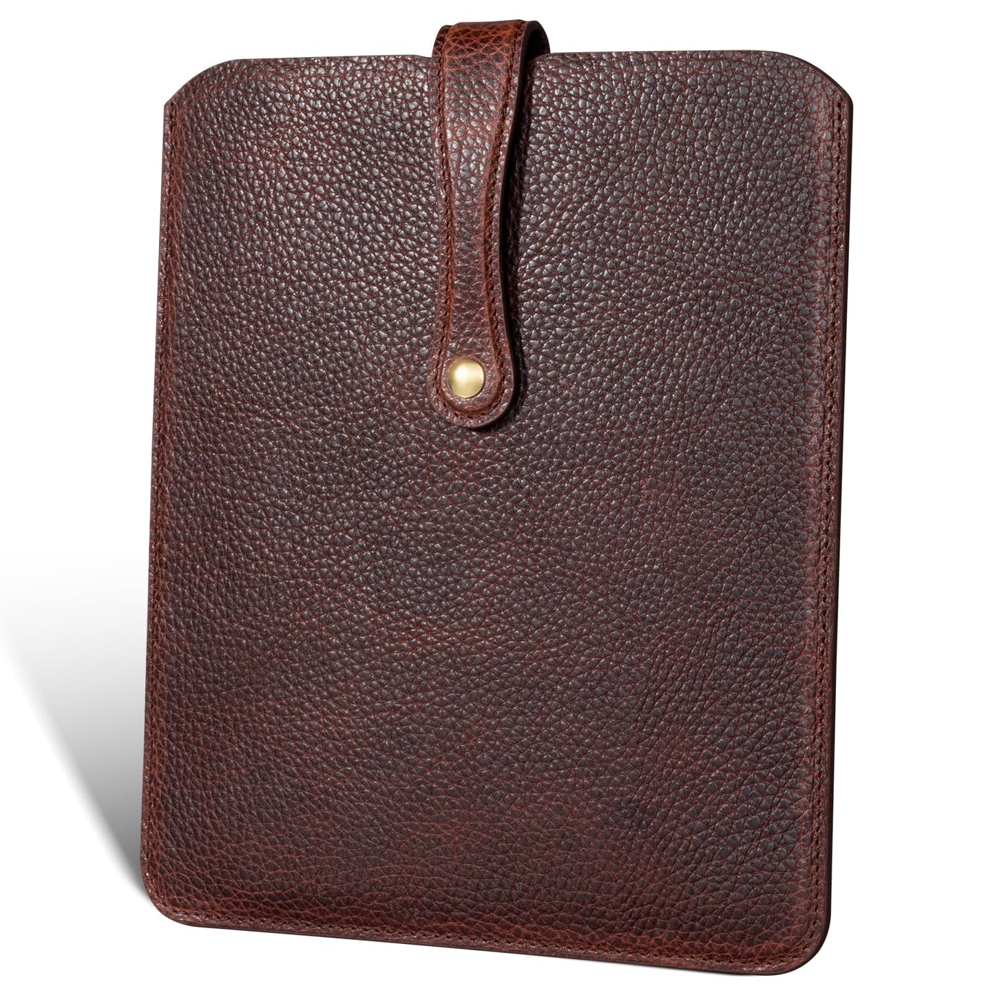 Thryxop Genuine Leather Tablet Sleeve for iPad Pro 11‘’/Air 10.9‘’/Magic Keyboard & Galaxy Tab S9/S9 FE | Slim Protective Case with Microfiber Lining (Fits Devices up to 11") - Dark Brown
