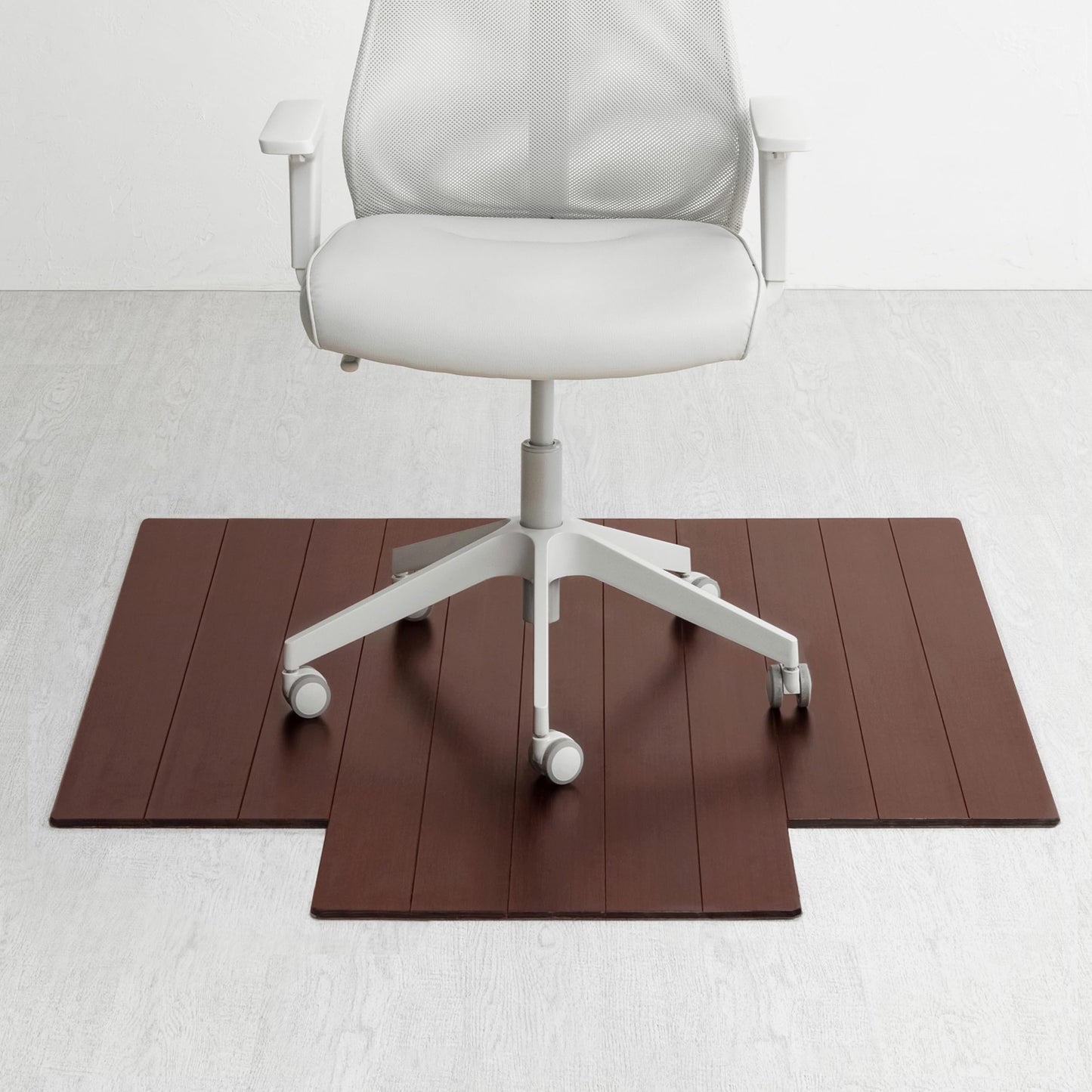 Anji Mountain Office Chairmat Thickest & Sturdy Bamboo Chairmats Highly Premium Quality Anti-Slip Heavy Duty for Multi-Purpose Hardwood Floor Office & Home Floor Protector Office Chair mat-8mm Thick
