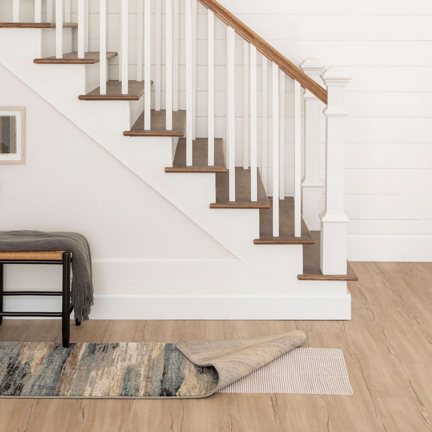 Mohawk Home 5' x 8' Non Slip Rug Gripper Utility Rug Pad Grips Keeps Area Rugs in Place - for Hard Floors