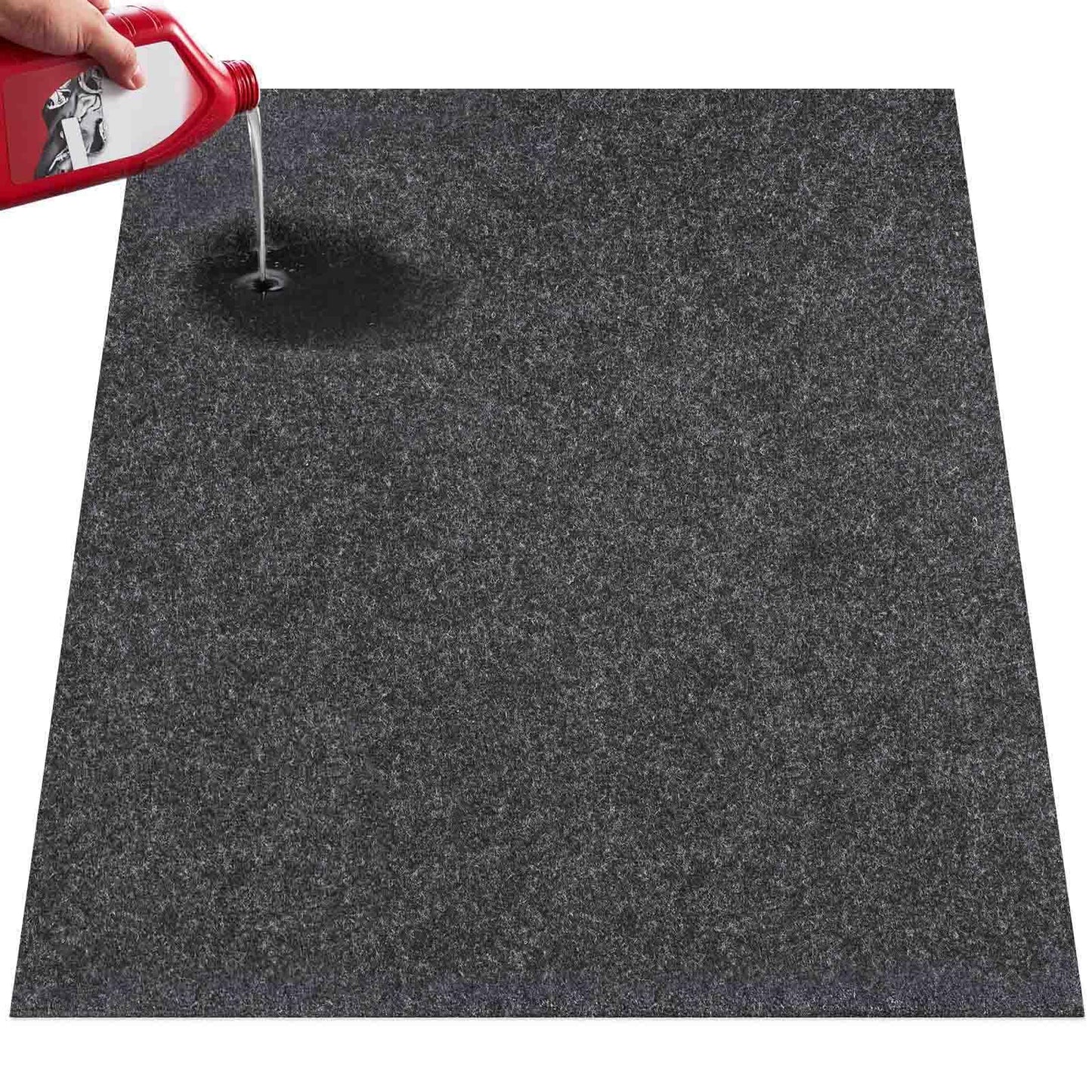VEVOR Garage Floor Mat, 7.5'x20' Oil Spill Mat Waterproof Protection from Water Snow Rain Mud and Oil for Under Car, Non-Slip Containment Mat with TPE Anti-Leak Backing & Easy Clean & Cuttable
