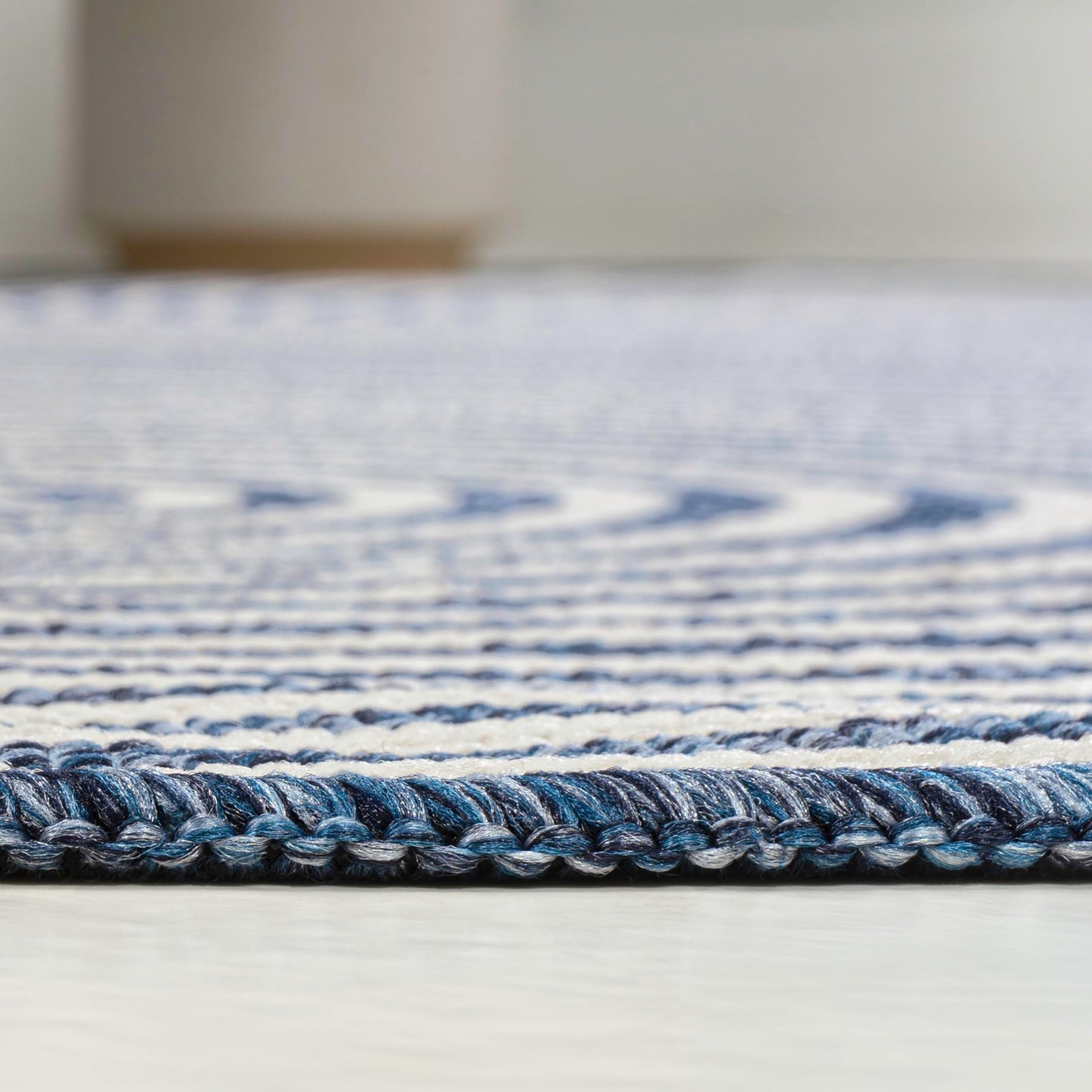 JONATHAN Y Geometric Arch Stripe Indoor Outdoor Area Rug 5X8 Cream/Navy, Margot Modern for Backyard, Patio, Porch, Easy-Cleaning, High Traffic, Pet-Friendly, Non-Shedding (SHP201C-5)