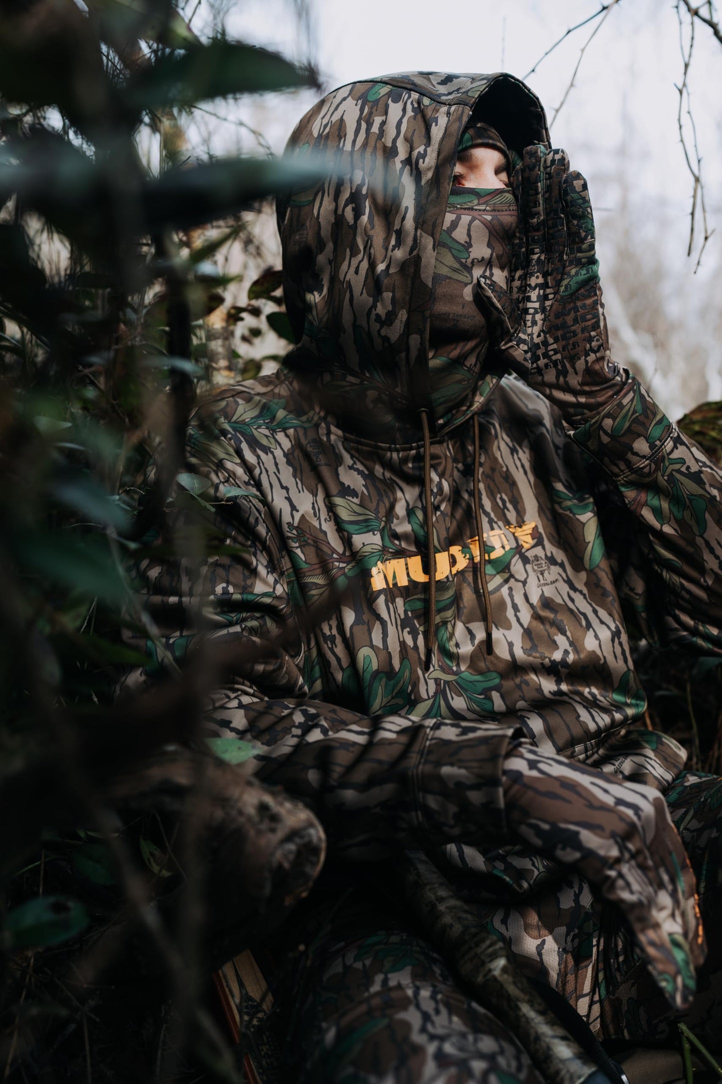 Muddy TRX Lightweight Neck Gaiter, Mossy Oak Greenleaf