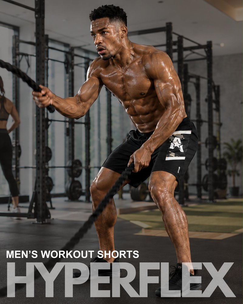 Anthem Athletics Hyperflex Mens Gym Shorts 7" Inseam Workout Athletic Sport Exercise Training Running Shorts for Men - Iron Oxblood G2, Large