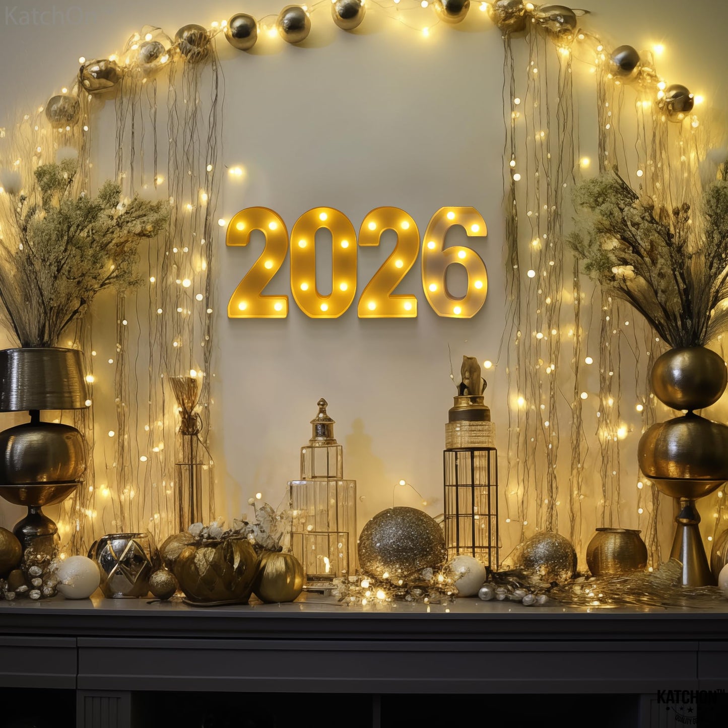KatchOn, Led Light Up 2026 Sign - 8 Inch | 2026 Marquee Numbers for Graduation Decorations 2026 Light Up Numbers for Graduation Party Supplies 2026 Light Up Numbers for Graduation