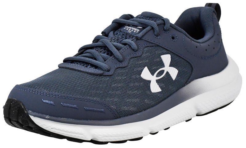 Under Armour Men's Charged Assert 10 Shoes, Downpour Gray/Downpour Gray/Halo Gray, 14
