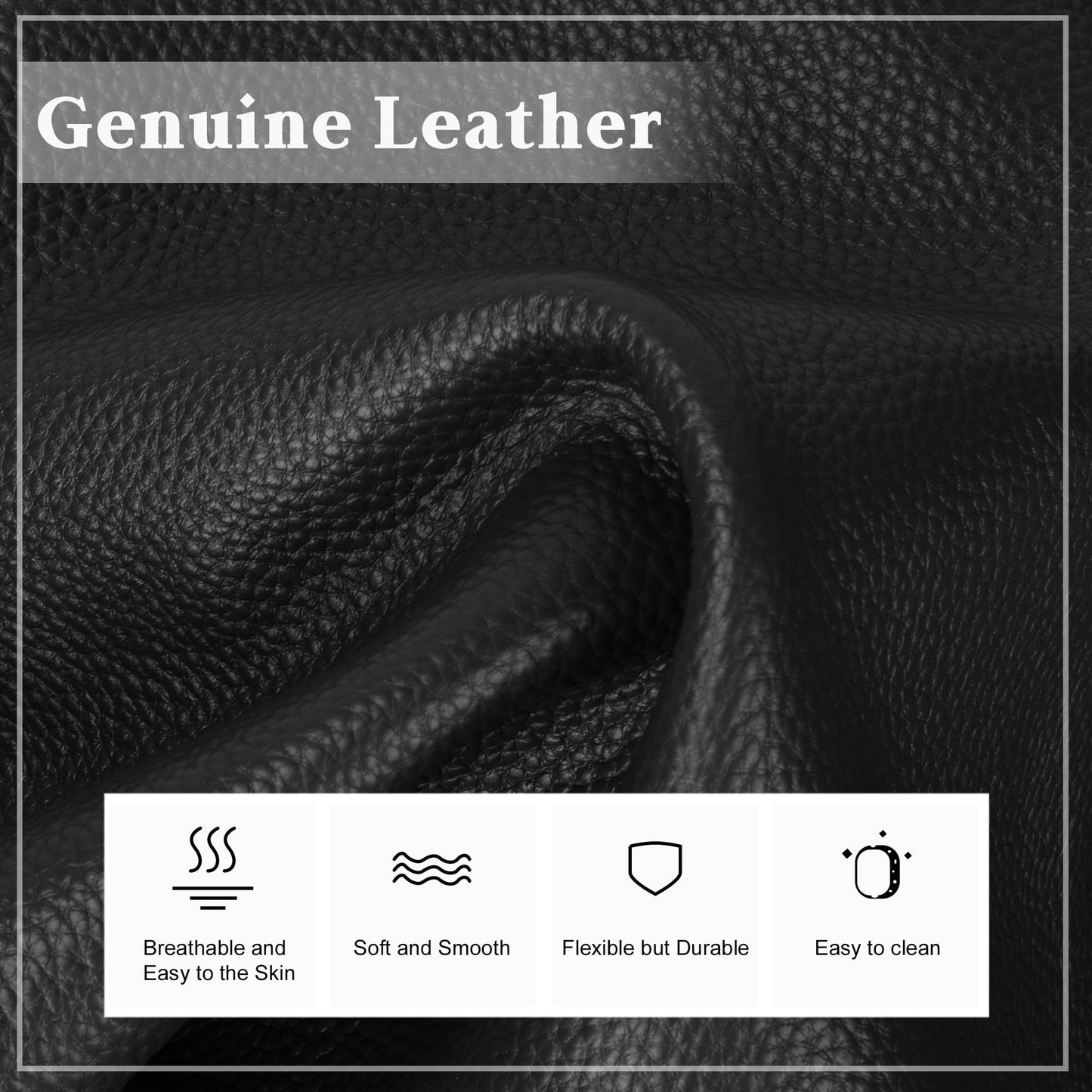 befen Black Genuine Leather Crossbody Bags for Women, Woman Anti-Theft Cross Body Shoulder Purse with Built in RFID Wallet