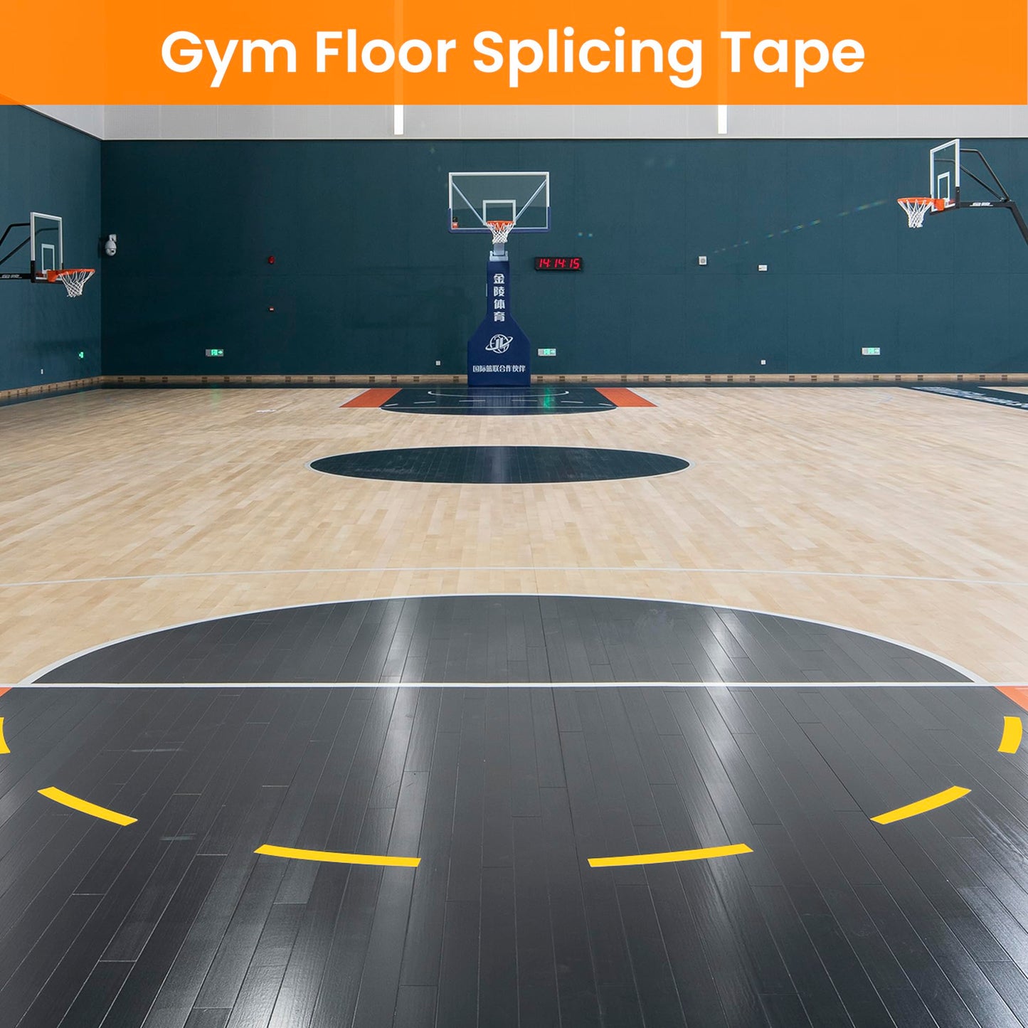 TAPEBEAR Floor Tape Yellow Vinyl Tape 2" x 36 yds, Floor Caution Marking Dance Splicing Tape Safety Warning Stripe Abrasion-Proof Waterproof for Gym, Warehouse, Traffic Signage, Color Coding