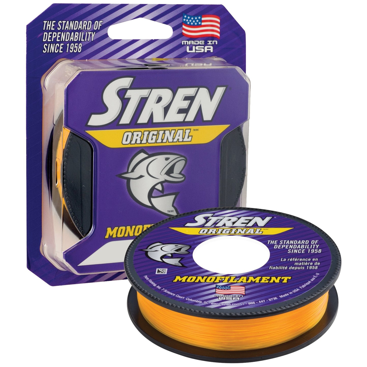 Stren Original®, Hi-Vis Gold, 8lb | 3.6kg Monofilament Fishing Line, Suitable for Freshwater Environments