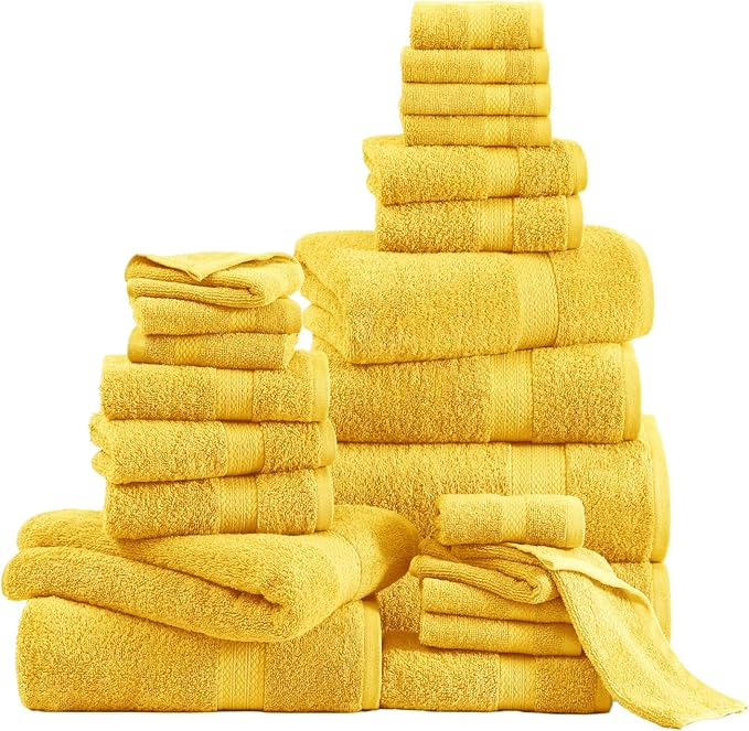 LANE LINEN 100% Cotton Bath Towels Set