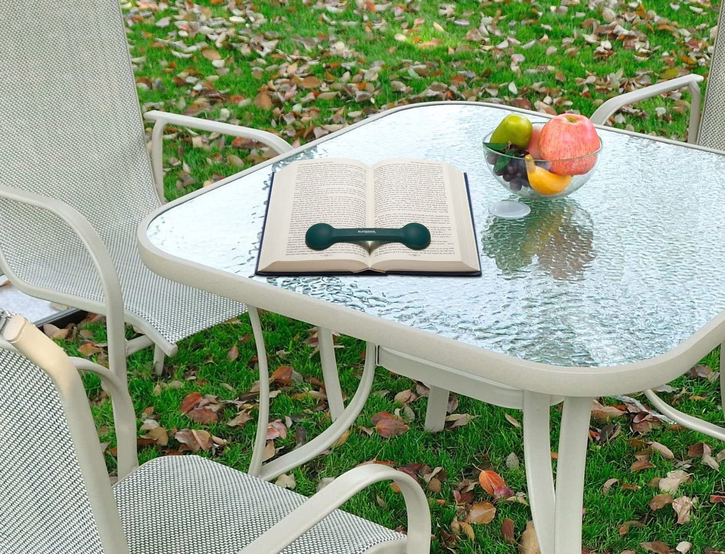 Bookmark/Weight-Page Holder-Holds Books Open and in Place-Green-by Superior Essentials