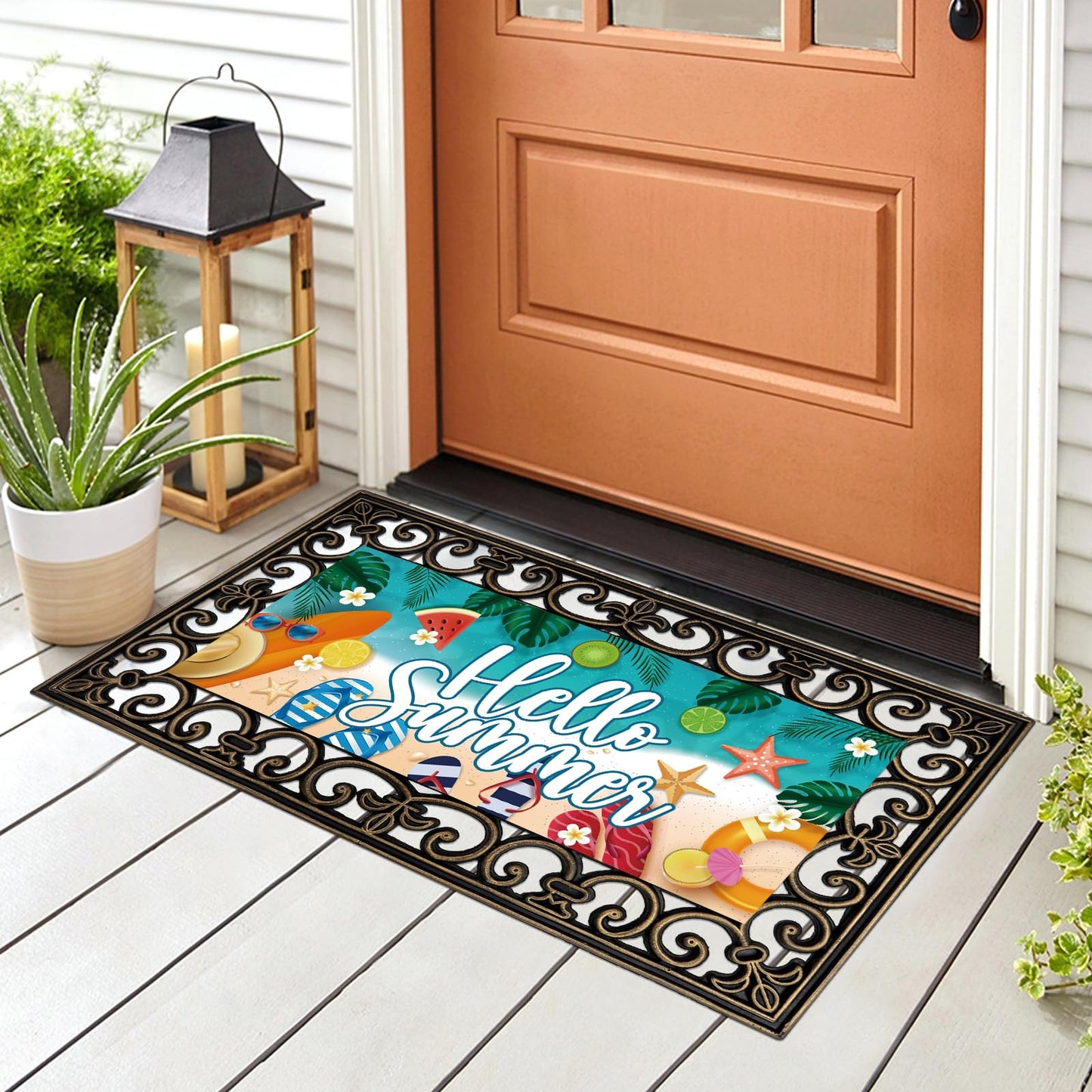 Tangren 12Pcs Doormat Inserts Seasonal Entrance Doormats Interchangeable Welcome Doormats Welcome Mat Outdoor for Fall Christmas Front Door Outdoor Indoor 22in x 10in All Season and Holiday