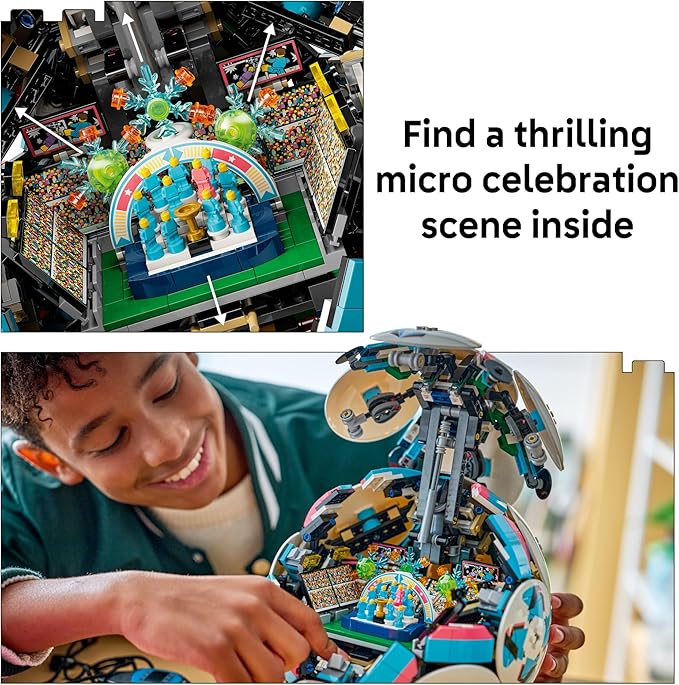 LEGO Editions Soccer Ball - Building Toy for Kids - Collectible Sports Decor for Boys &amp Girls Ages 10+ - Includes Micro Stadium - Gift Idea for Birthdays - 43019