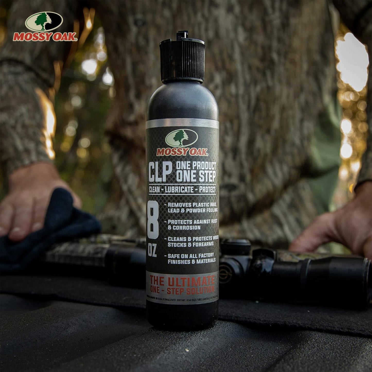 Mossy Oak CLP Gun Cleaning Oil | All-in-One Cleaner, Lubricant & Protectant | One-Step Gun Oil CLENZOIL