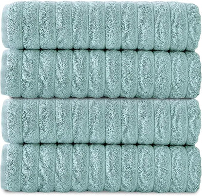 Classic Turkish Towels CTT Premium 4 Pack Bath Towels Set, Made