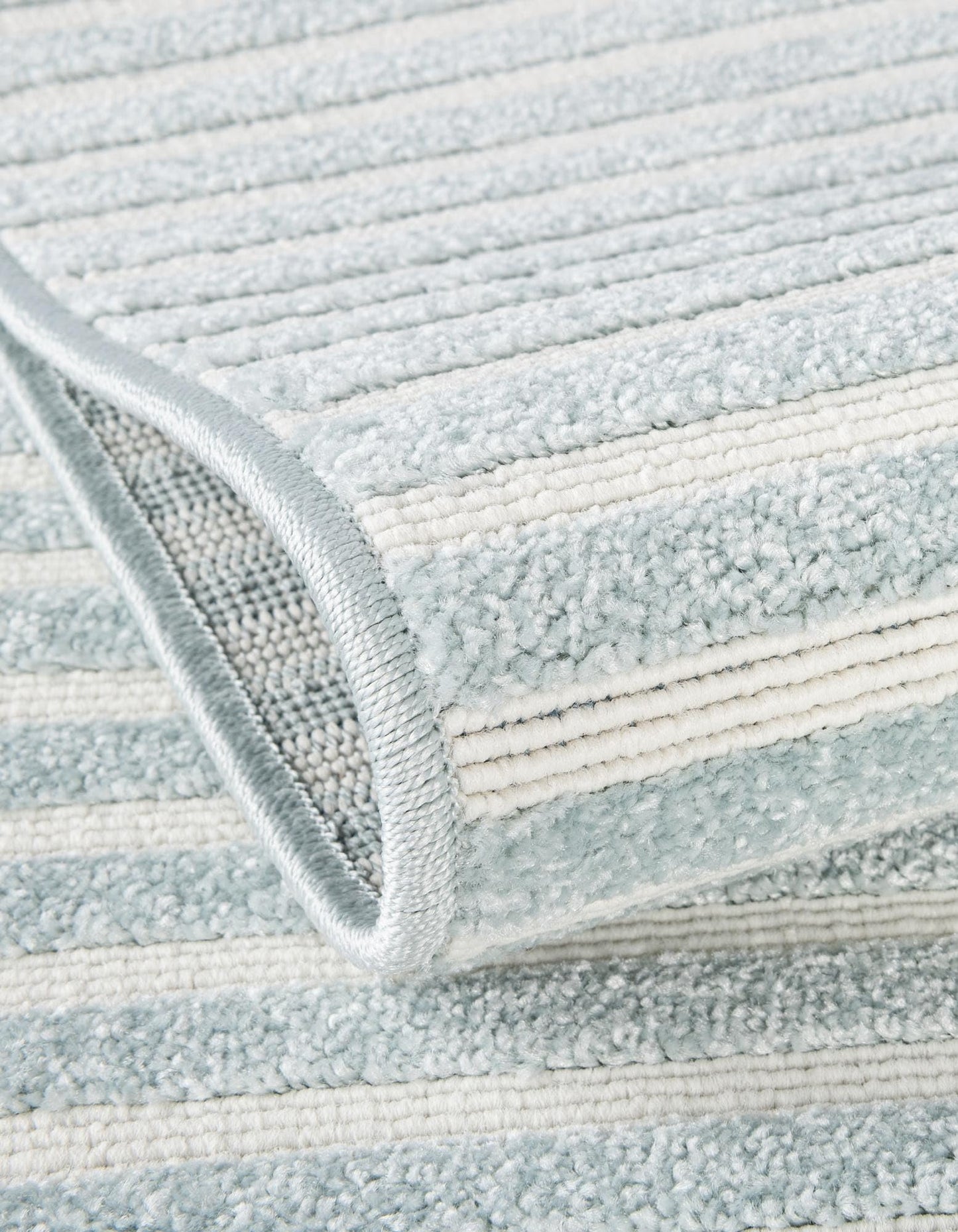 Rugs.com Sabrina Soto Outdoor Collection Rug – 4x6 Light Blue Medium-Pile Rug Perfect for Entryways, Kitchens, Breakfast Nooks, Accent Pieces