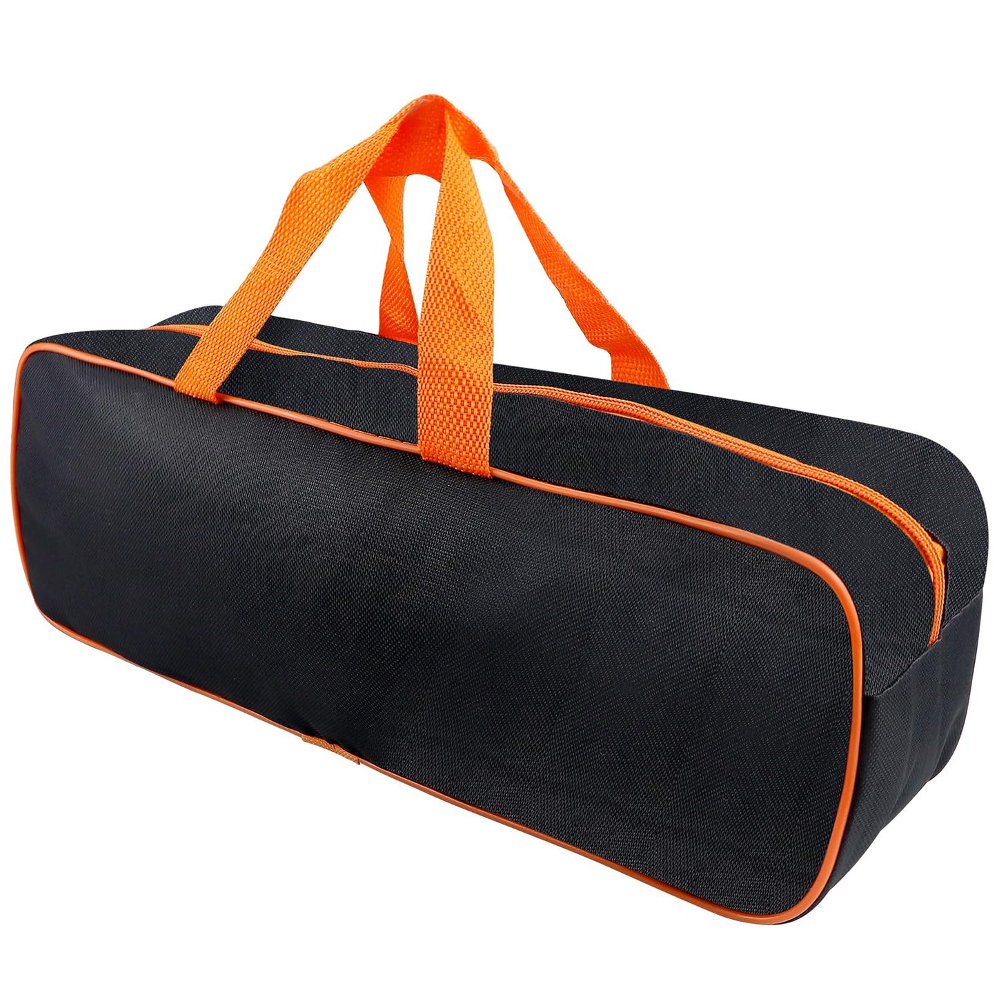 LCJAOF 1 Pcs Grill Utensil Storage Bag, Extra Large Oxford Fabric Grilling Accessory Bag for BBQ, Portable Barbecue Tool Bag for Camping Hiking（Orange 14.7 x 4.7 x 5.1 in）