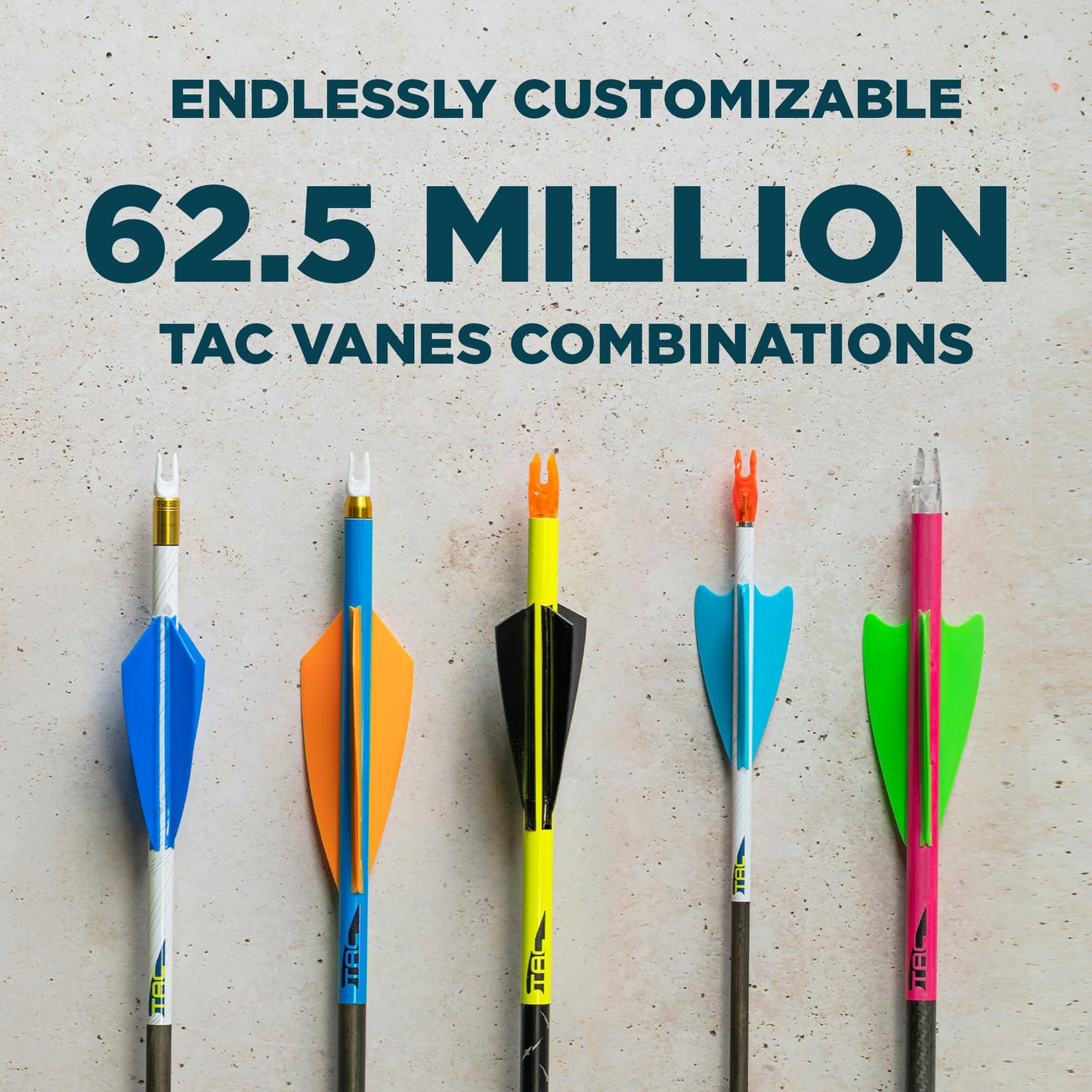 TAC Vanes 2.25" Driver Arrow Vanes | Archery Fletching for Compound & Crossbow | Durable, Lightweight, High Accuracy, OD Green 36 Pack