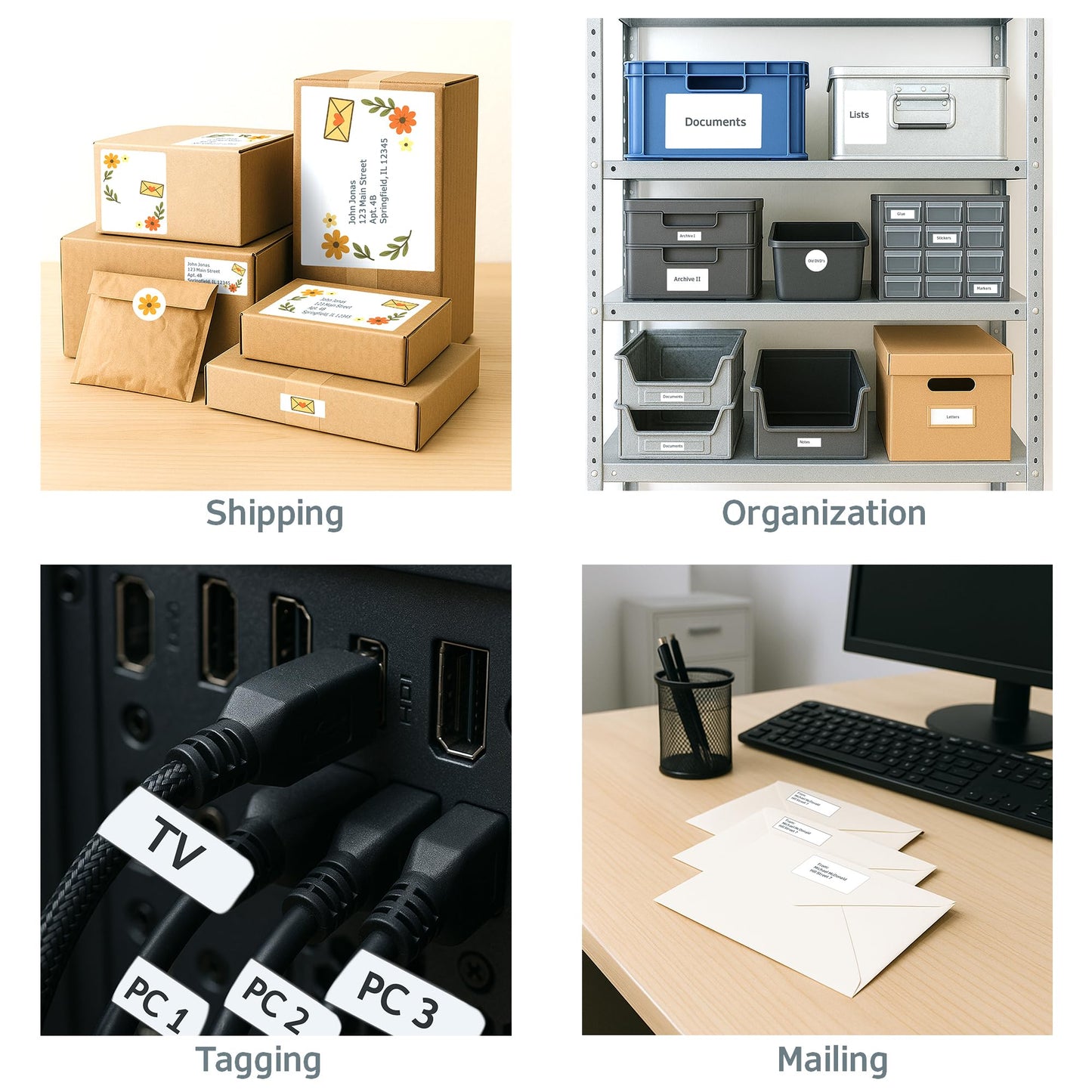 HERMA Printable Address Labels 1" x 2-5/8", 3000 Labels, Easy Peel Off Customizable Stickers for Laser Printer & Inkjet Printer, Blank Shipping Labels for Mailing, Storage & Organization