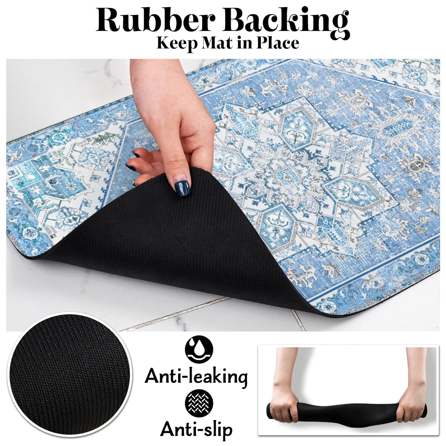 Dog Food Mats for Floors, Absorbent Dog Bowl Mat for Food and Water Dispenser Mat, Quick Dry Cat Food Mat Pet Supplies
