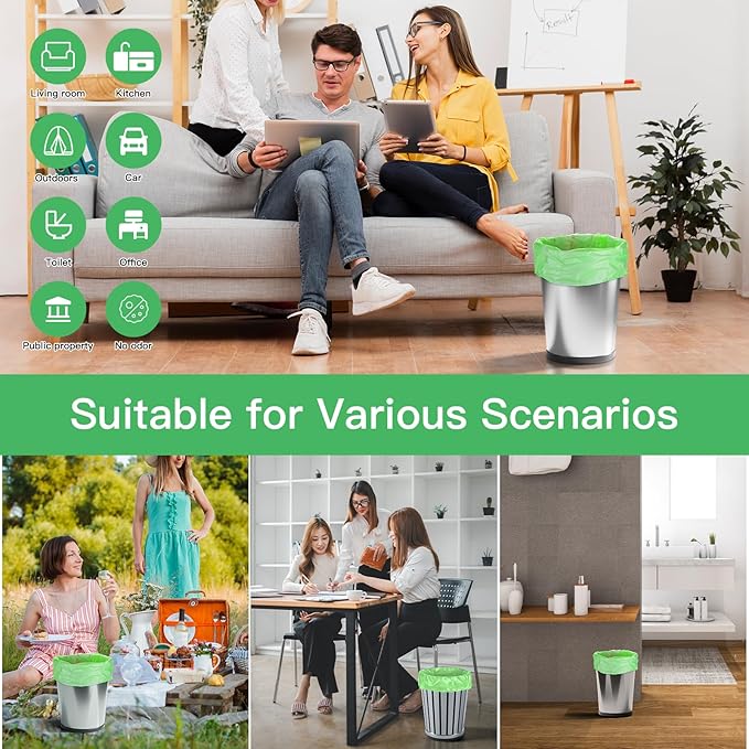 5 Gallon Biodegradable Garbage Bags