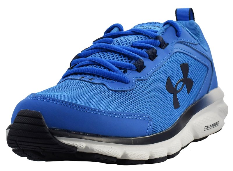 Under Armour Men's Charged Assert 9 Running Shoe, Victory Blue/Halo Grey, 10 M