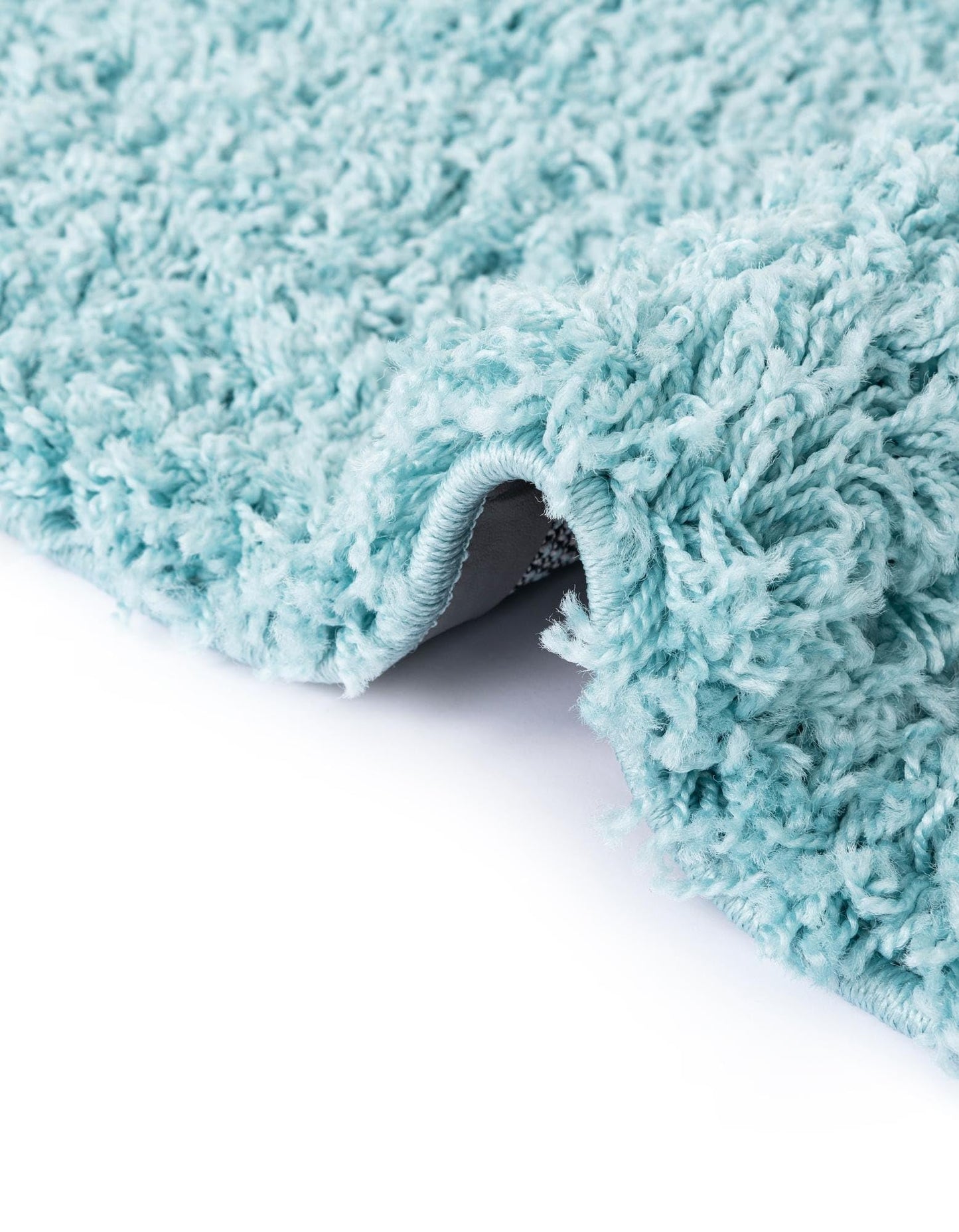 Rugs.com - Everyday Shag Rug – 13 Ft Runner Turquoise Shag Rug – Plush 1.25" High Pile, Stain-Resistant, Easy-Clean Runner for Hallways, Entryways, and Kids Playrooms