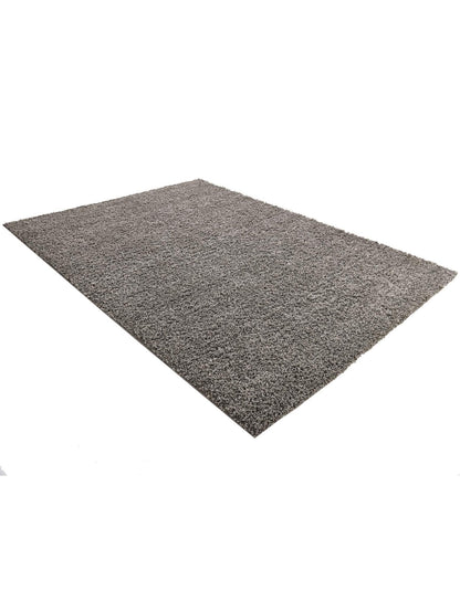 Rugs.com - Über Cozy Solid Shag Collection Rug – 8' x 11' Cloud Gray Shag Rug Perfect for Living Rooms, Large Dining Rooms, Open Floorplans