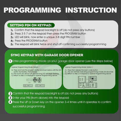 Avisontek GK-R for Genie Garage Door Opener Keypad Replacement FCC Certified 3-Year Warranty
