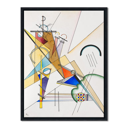Wieco Art Framed Canvas Wall Art Composition VII, 1913 by Wassily Kandinsky Classic Abstract Famous Paintings Reproductions Canvas Wall Art for Home Decoration