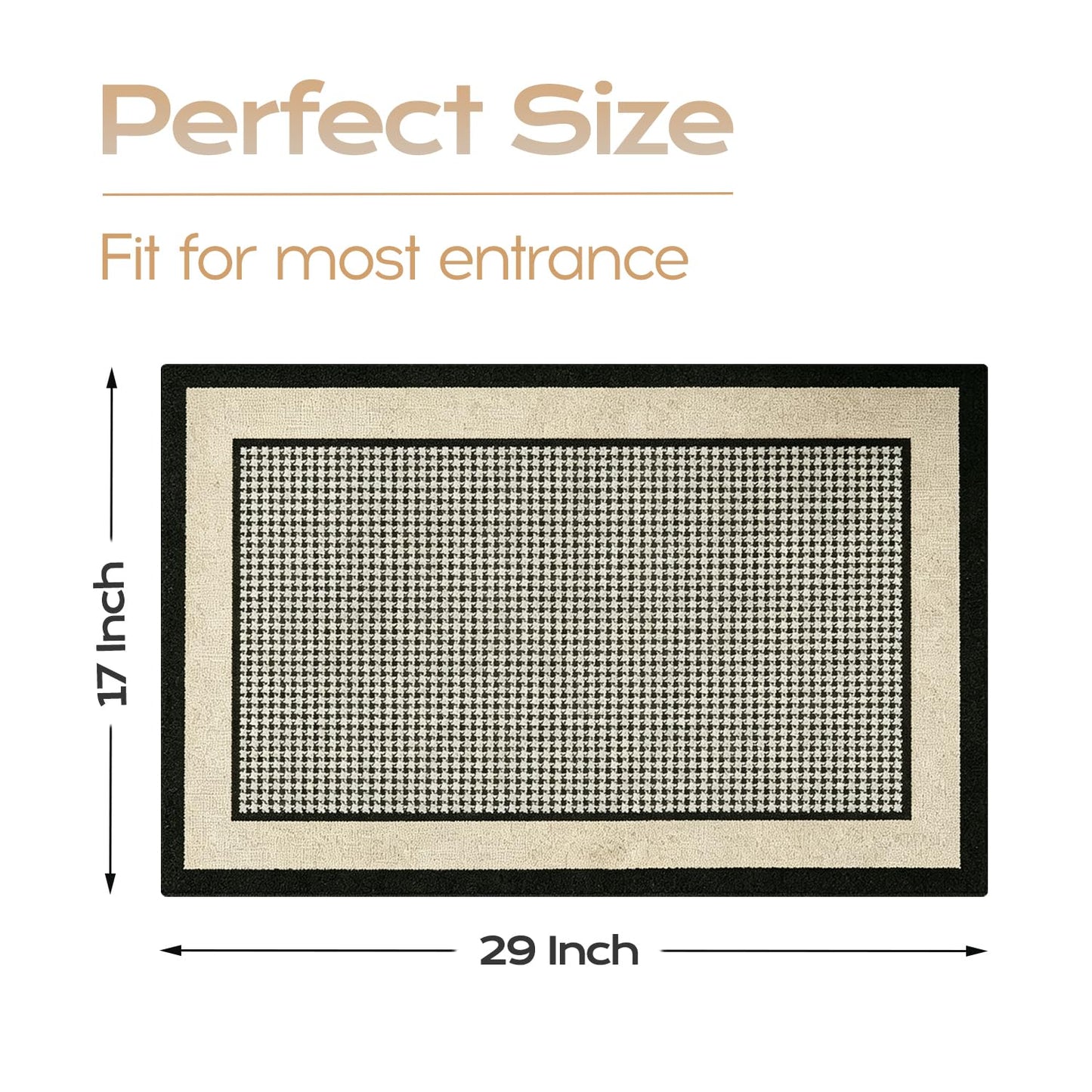 Dirt Trapper Mud Mat for Dog Muddy Paws, Non-Slip Washable Low Profile Doormat, Absorbent Stain Fade Resistant Quick Dry Entrance Mat for Indoor Outdoor Front Back Door Entryway Patio Porch(Mist)