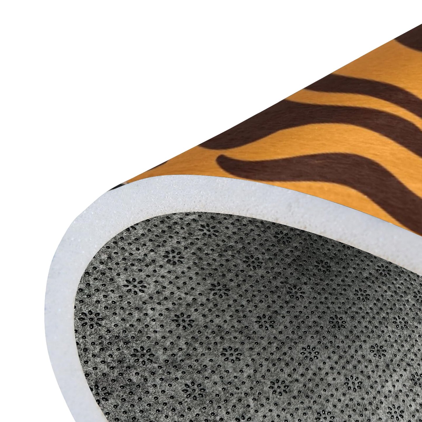 9CH Abstract Leopard Area Rug 7' X 5' Black Brown Animal Skin Print Floor Carpet Non-Slip Soft Modern Rugs for Girls Bedroom Office Dining Room Living Room