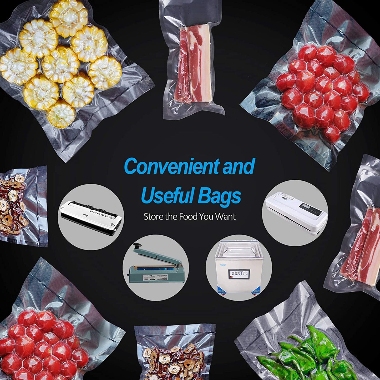 CANLENPK 11.8x15.7 Inch/30x40cm Vacuum Food Seal Bags,Large Food Vacuum Storage Sealer Bag