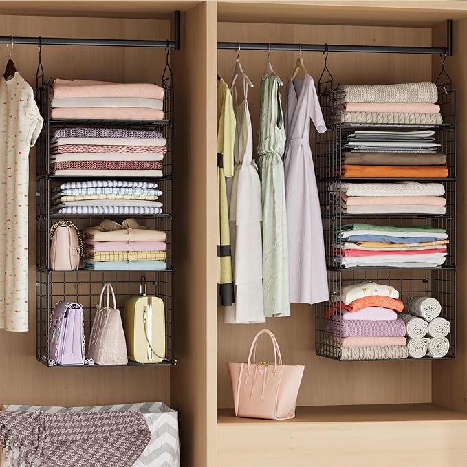 X-cosrack Closet Hanging Organizer Shelves