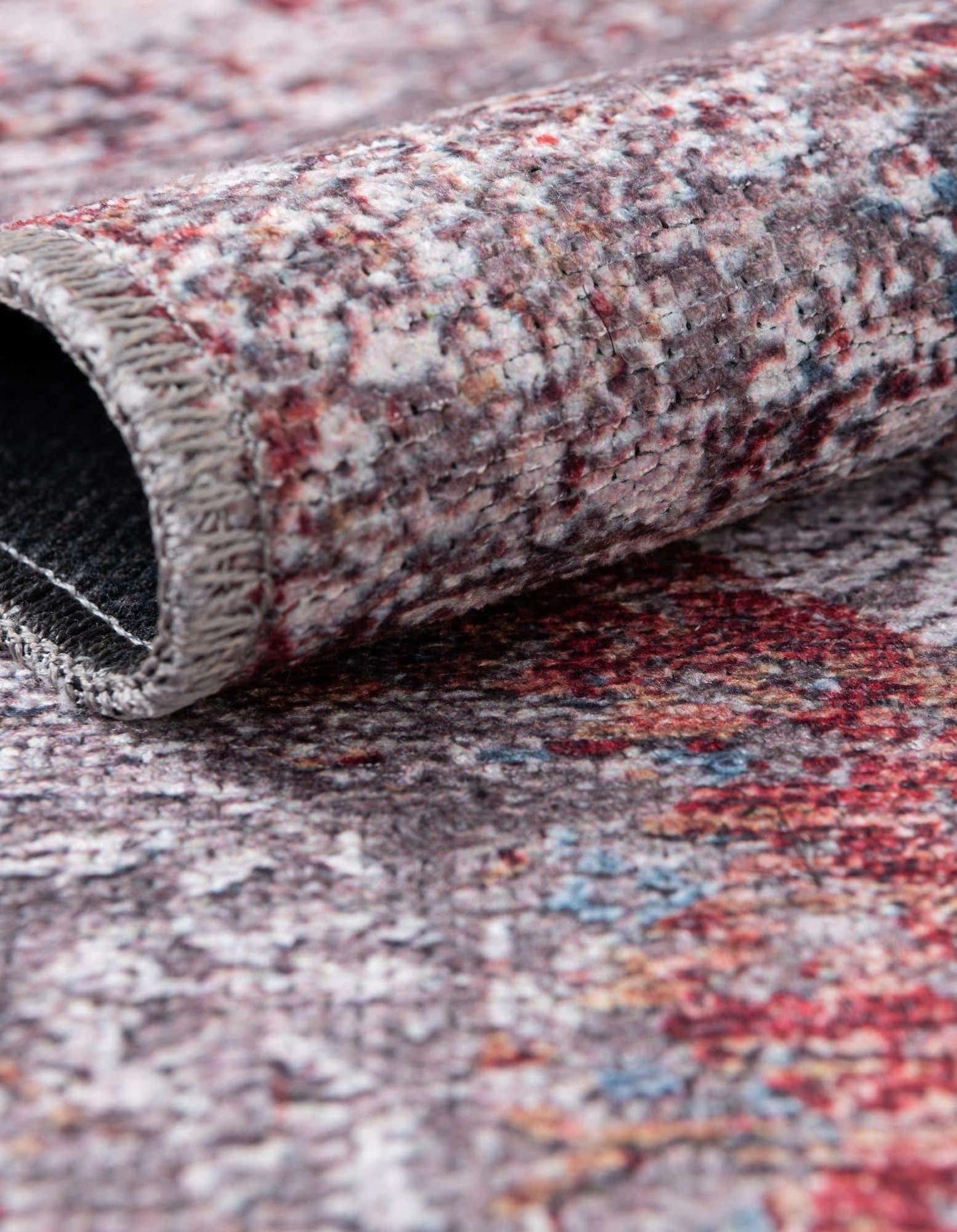 Unique Loom Yara Collection Area Rug - Nayer (6' 1" Round, Multi/ Ivory)