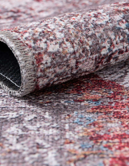 Unique Loom Yara Collection Area Rug - Nayer (6' 1" Round, Multi/ Ivory)