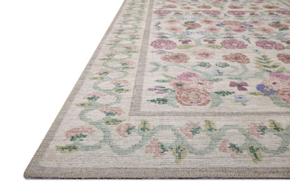 Loloi Rifle Paper Co. Rosa Collection RSA-01 Ivory 5'-0" x 7'-6" Area Rug